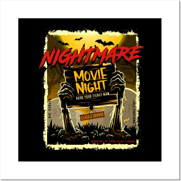 halloween horror nights movie poster Wall Art by Jandjprints